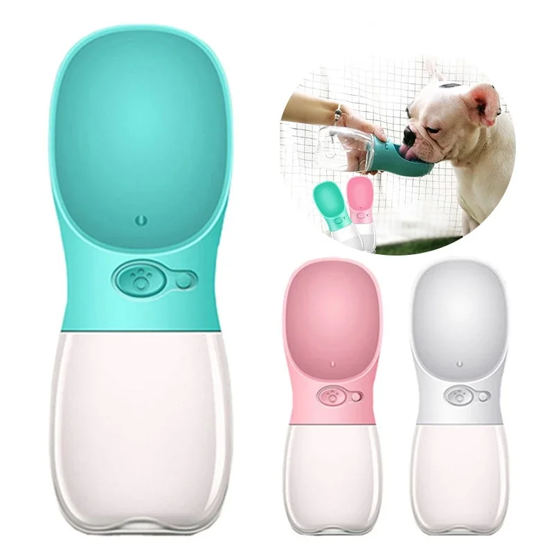 

2020 New product outdoor walking pet water bottle wholesale, Pink, blue, white