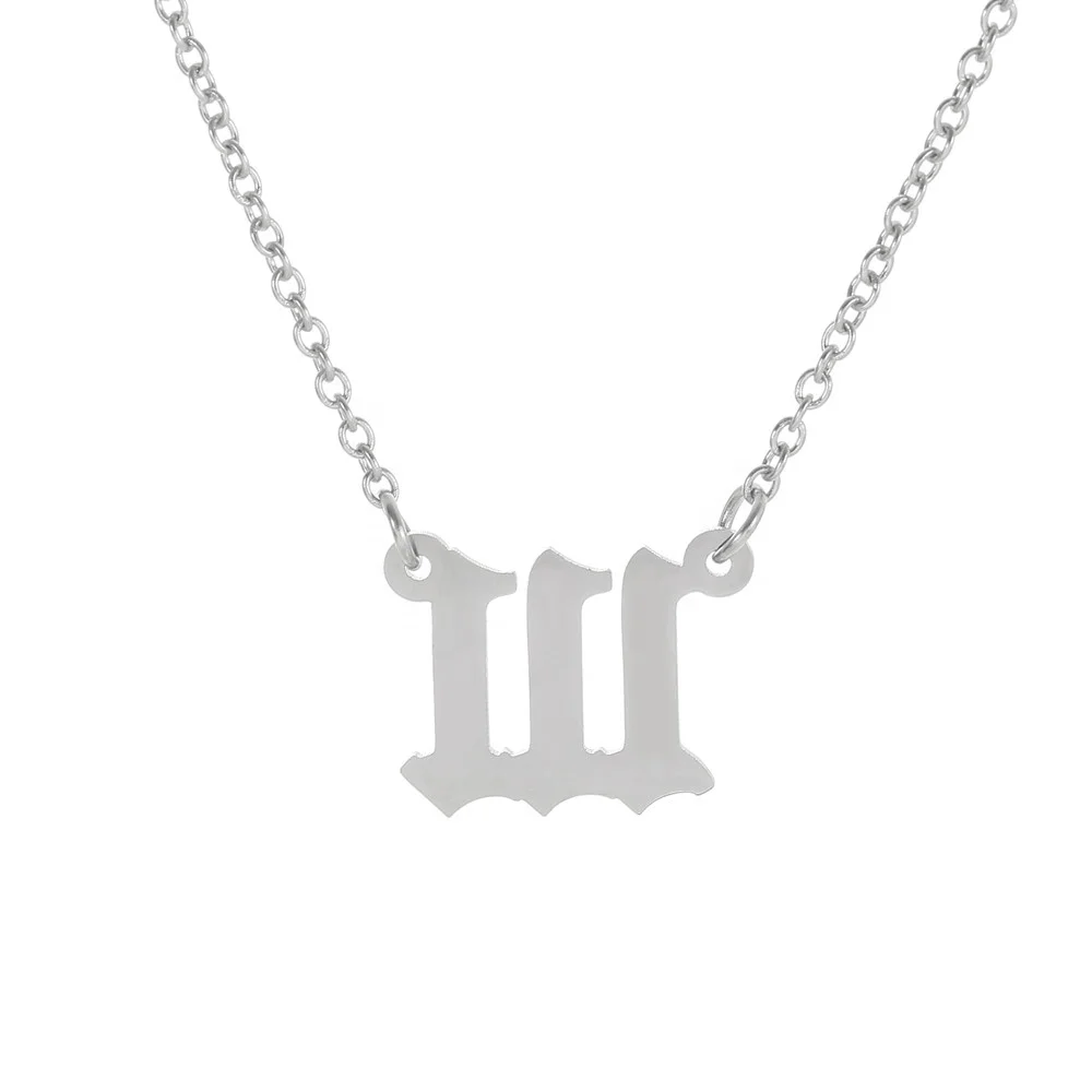 

Digital Stainless Steel Number Necklace Women Stainless Steel Chain Necklace Jewelry Birthday Gifts Charm Friendship Jewellery