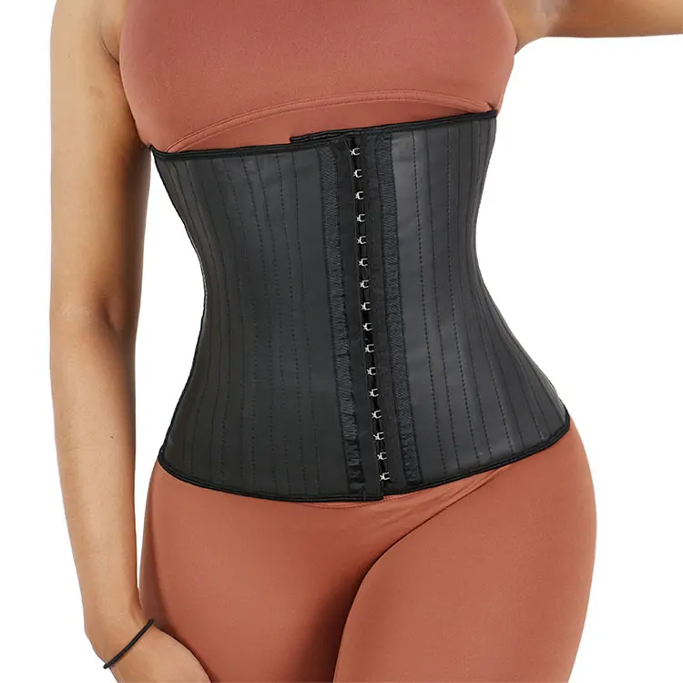 

Waist Trainer Dropshipping Best Plus Size 25 Steel Bone Latex Long Torso Corset Waist Trainer Tummy Shaper Women Shapewear