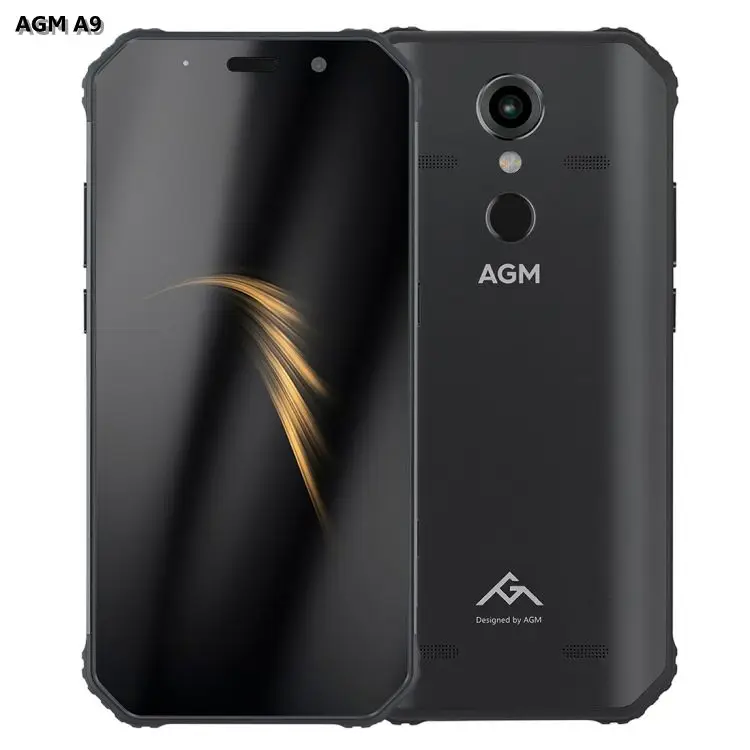 

Unlocked Waterproof AGM A9 Rugged Phone 4GB 64GB 32GB 5400mAh Android Celular Fingerprint Id Dual SIM rugged mobile cell phone