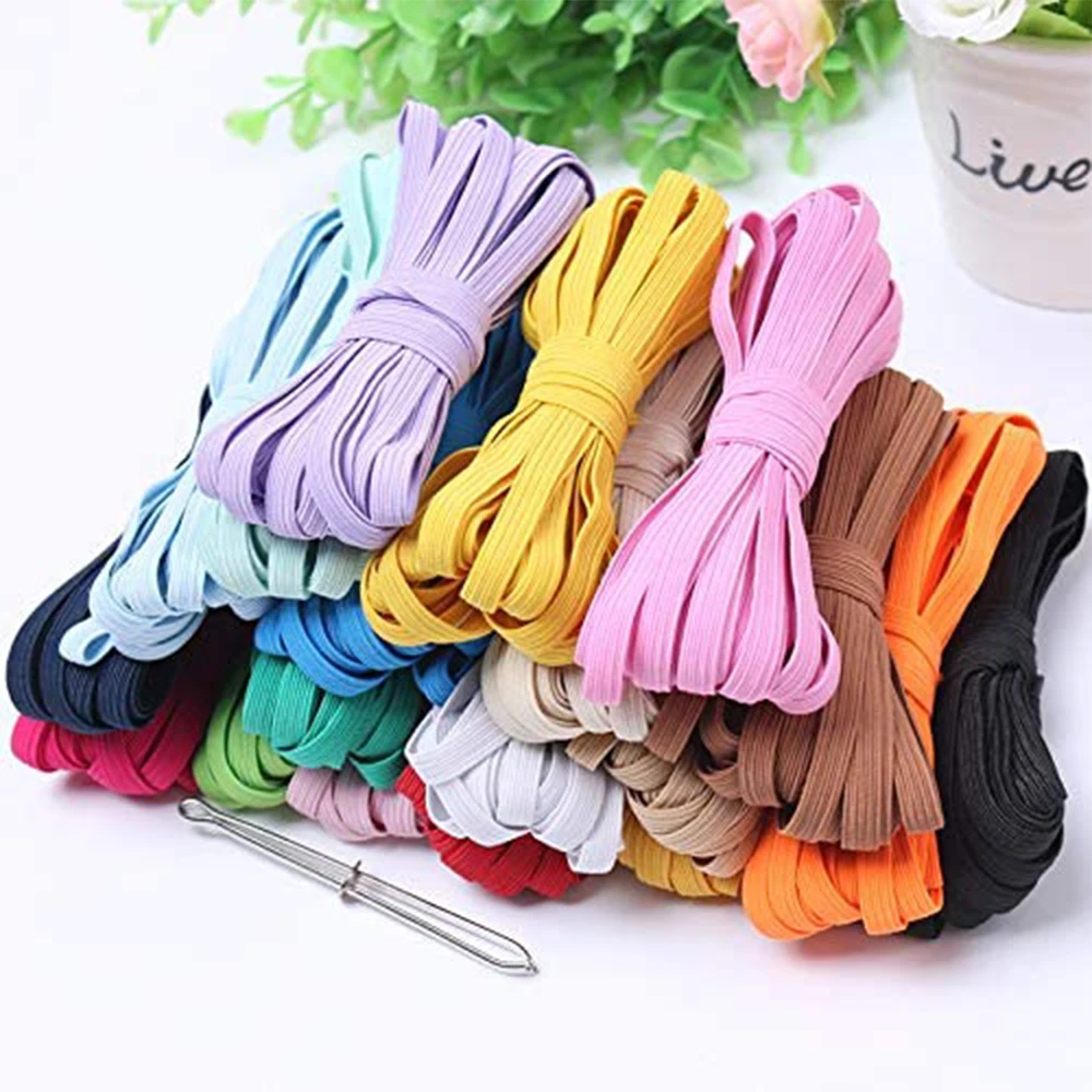 

6mm colored elastic band for notebook Gift box Stationery Luggage in stock