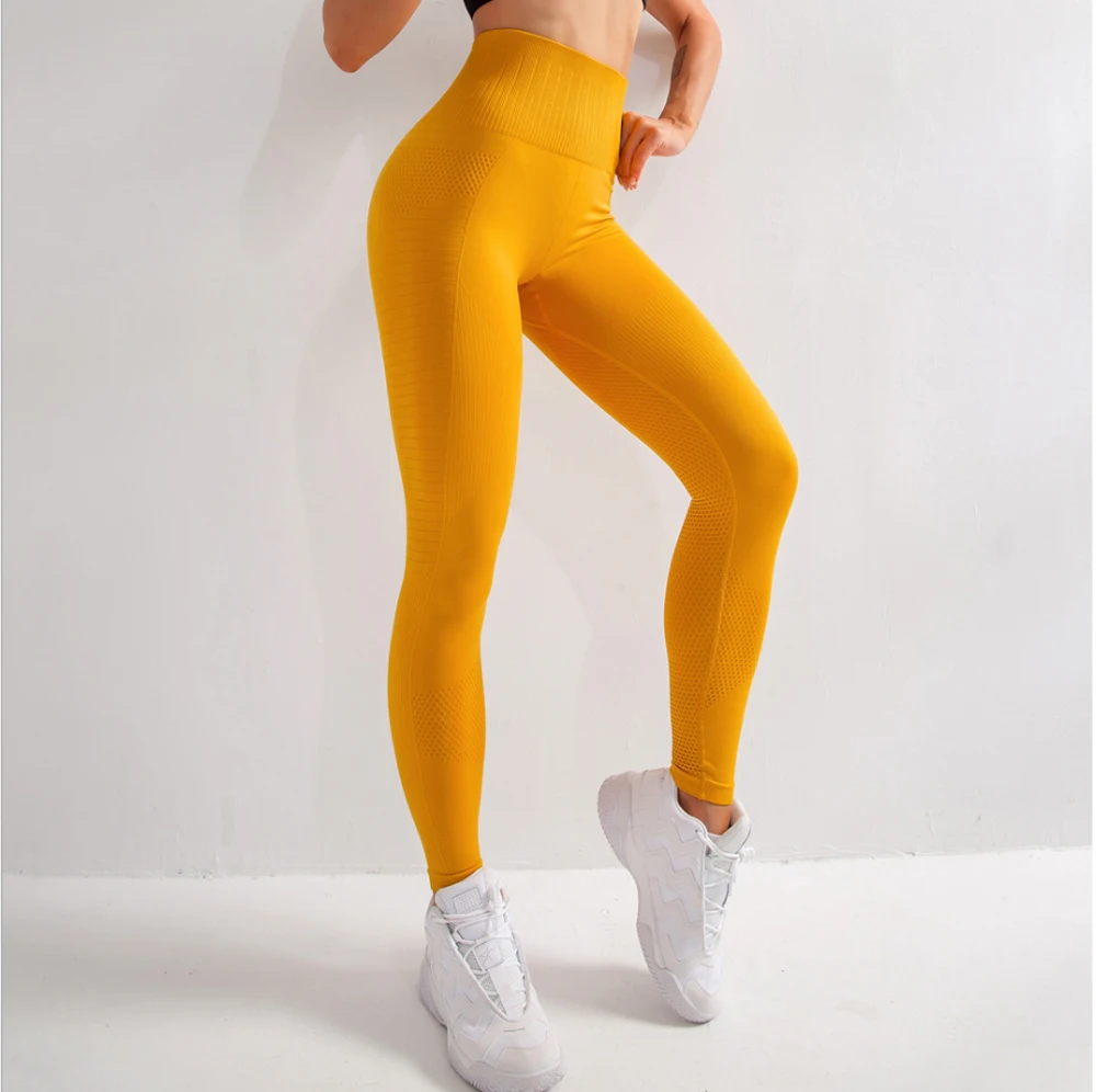 

aola high waisted compression gym seamless leggings, Black/blue/yellow