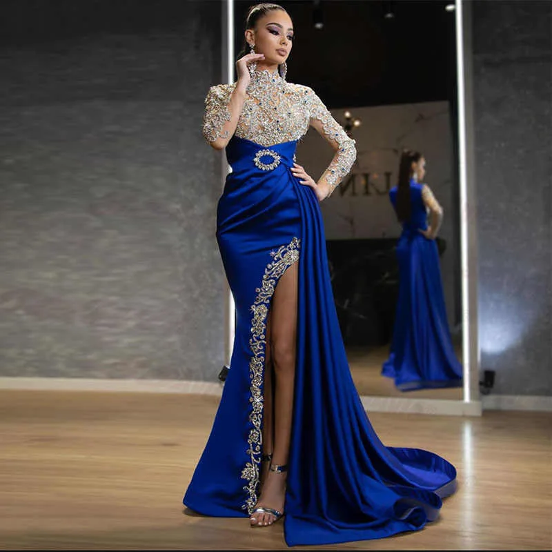 

Ladies Party Evening Dresses Sexy Fish Tail Tight Formal Outfit Charming Long Gowns Women Lace Prom Dress, Shown