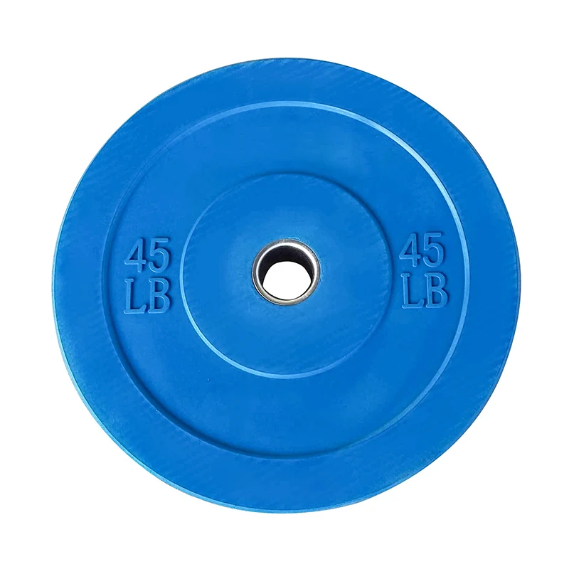 
Colorful Olympic Barbell Rubber weight lifting plates Bumper Plates disc, Single 