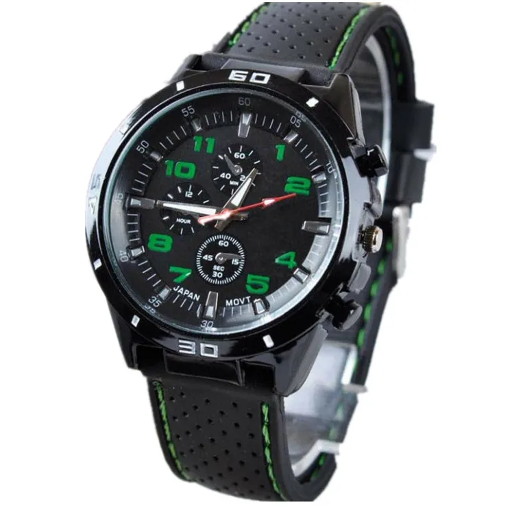 

Swiss genuine watch men's quartz watch student male outdoor sports personality cool racing silicone watch