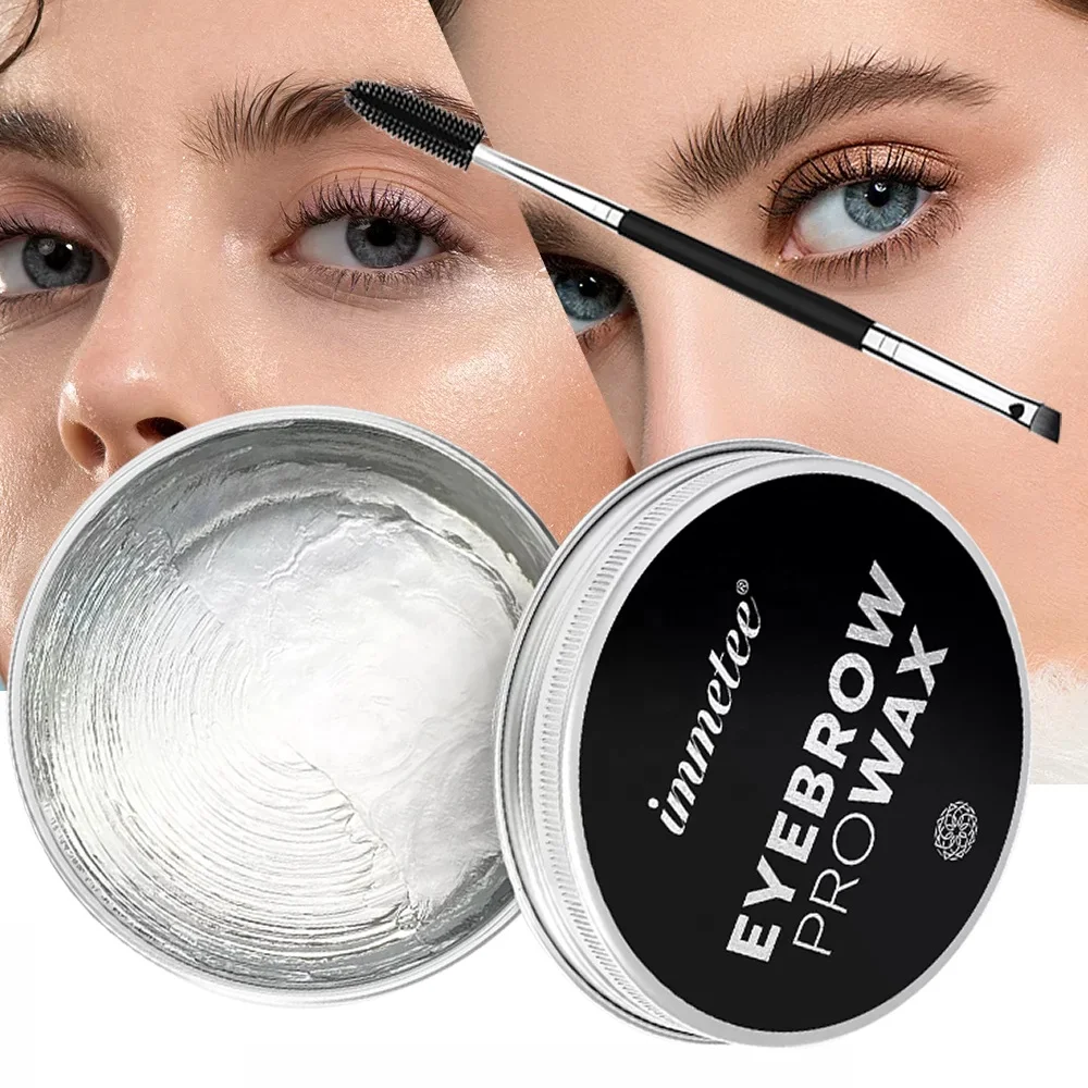 

HOT New Clear Brow Freeze Gel Private Label Eyebrow Styling Wax Wild Eyebrow Shaping Gel Long Lasting Cera Para Cejas Waterproof, Crystal/customized