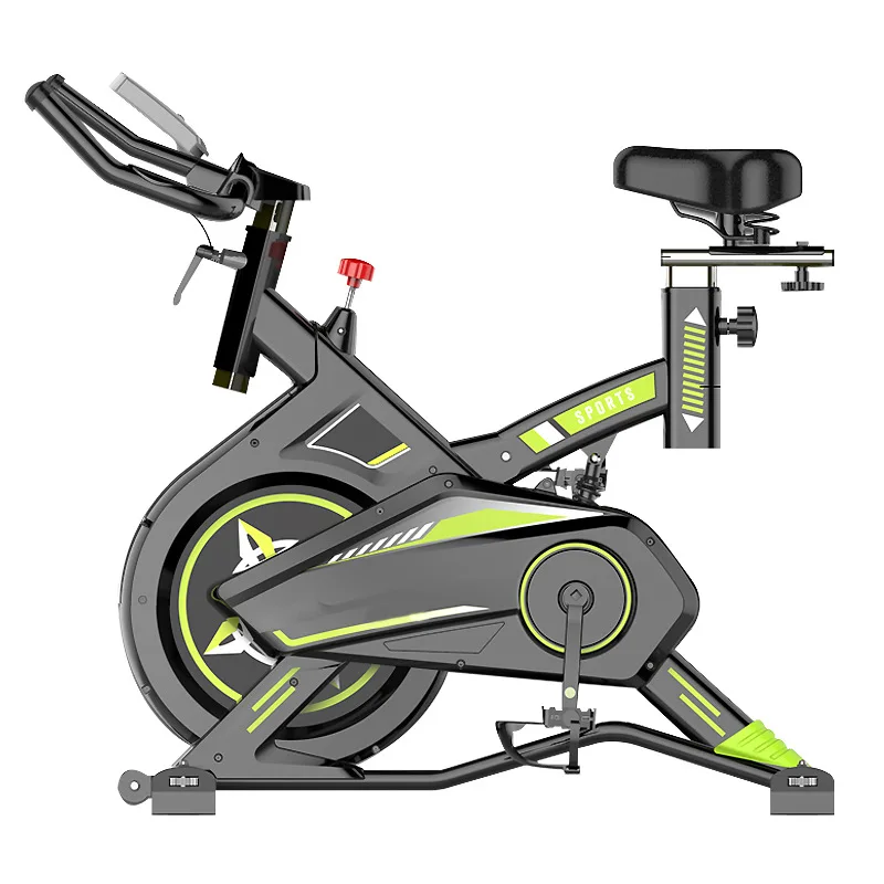

Silent family bicycle spinning bike gym equipments bike spinning exercise indoor fitness bike, Black green