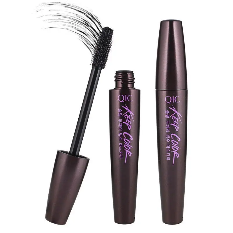 

QIC Slim Curl Does Not Smudge Silicone Brush Head Waterproof Mascara 4D Makeup Mascara, Black