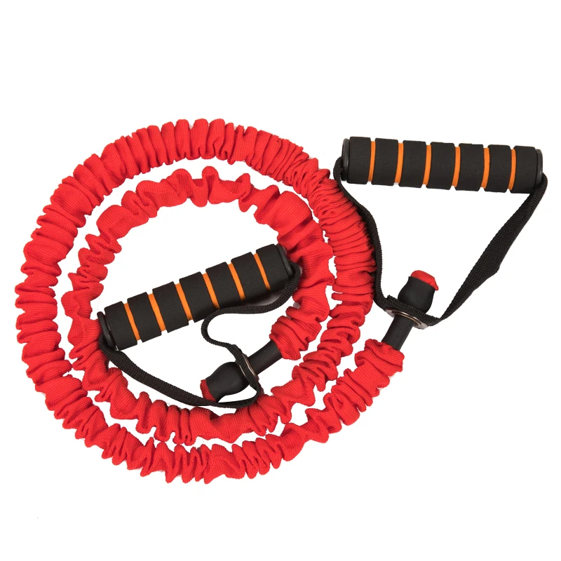 

Exercise Band 4feet Battle Rope Resistance Tube With Sleeve, Red,black,yellow,blue,green