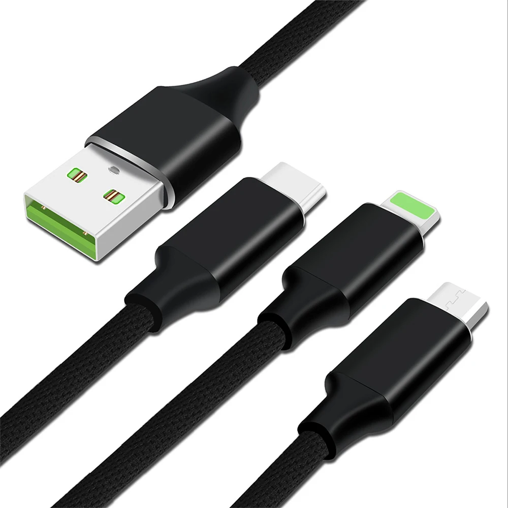 SIPU factory price 3 in 1 Usb Charger Cable For iPhone Android Type C SIPU factory price 3 in 1 Usb Charger Cable For iPhone Android Type C