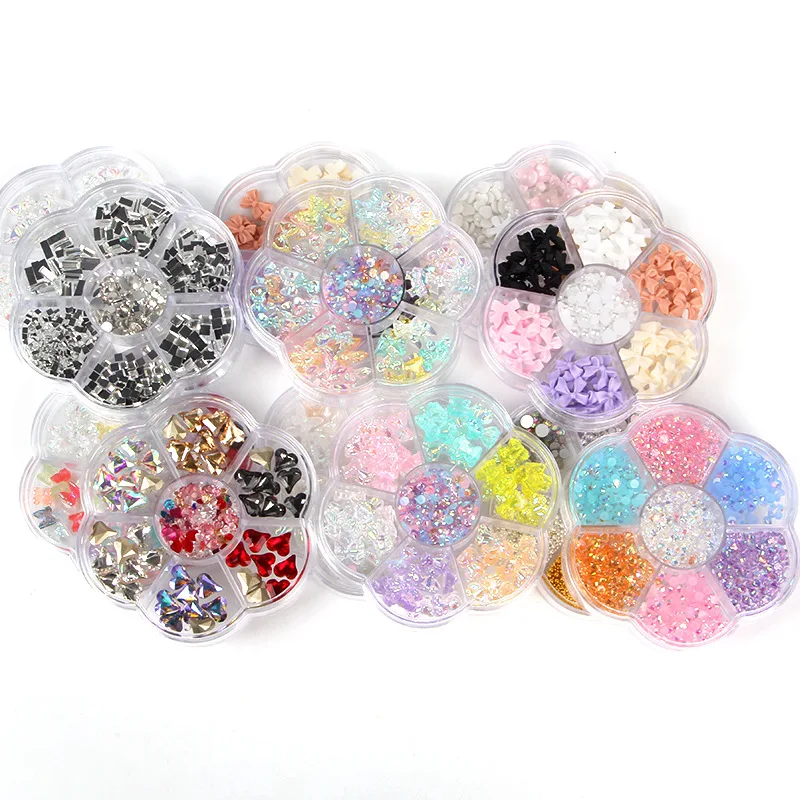 

Hot selling Mixed Dried Flowers Nail Decorations 3d Nail Art Designs Accessories Nail Dried rhinestone, Customized multi colors