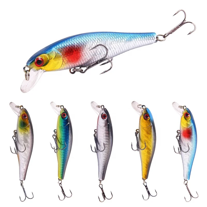 

Hard Baits Top Water 8.6cm/9.3g Floating Minnow fishing lure, 5 colors