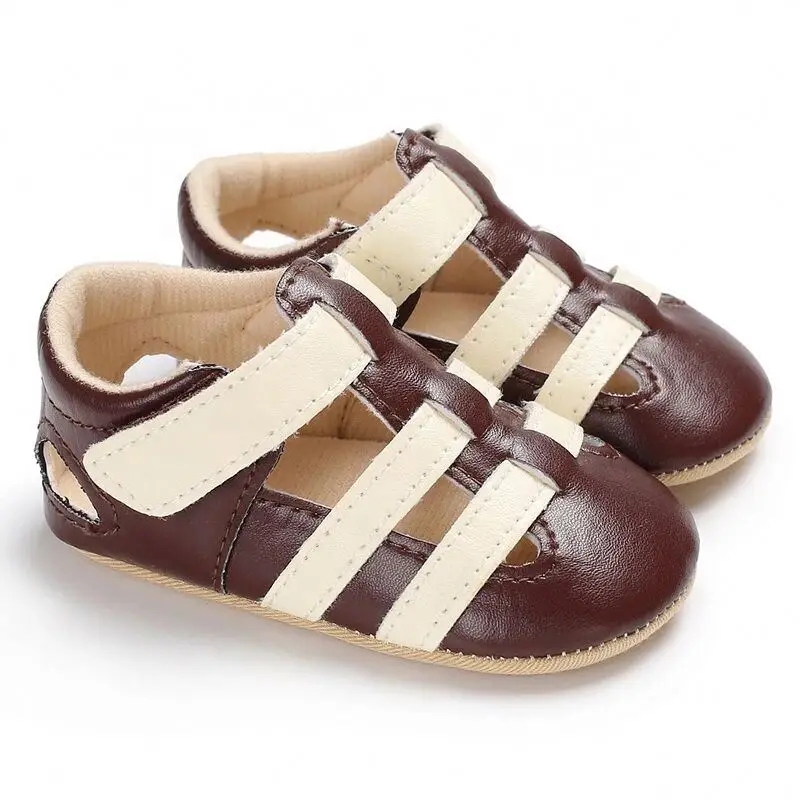 

New Brown Sports Toddler Summer Kids Boys Pu Infant Baby Beach Sandals