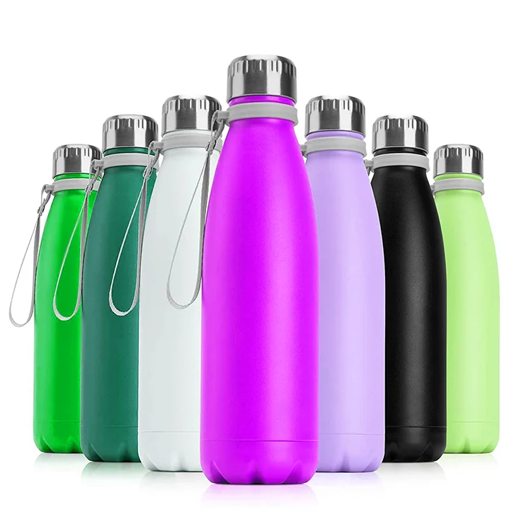 

500ml OEM Stainless Steel Metal Vacuum Flasks Sport Cola Shaped bottle Coffee Water Bottle, Customized according to pantone color codes
