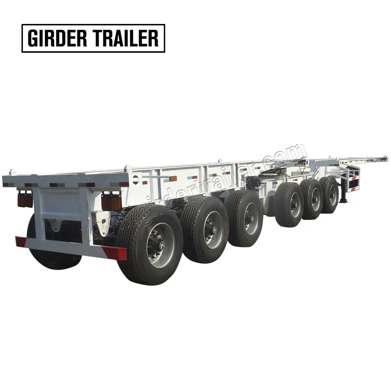 

Superlink 3 axles 20 ft towing small 60 tons 2 container tractor tandem chassis skeleton semi trailer for sale, According to customer requirement
