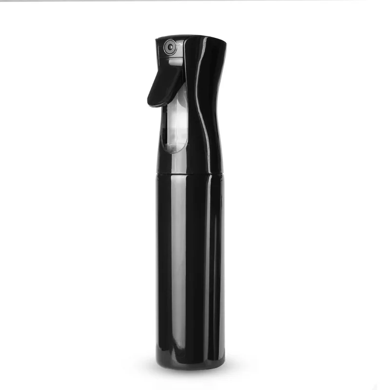 

300ML Plastic Detergent Cleanser Barber Hair Care Fine Mist Water Trigger Hair Spray Bottle for Salon Hairdressing, Black,white