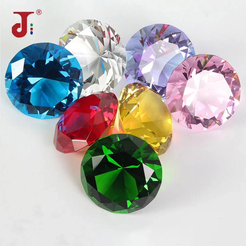 60mm Cut Glass Crystal Diamond Rough Decorative Crystal Crafts Product