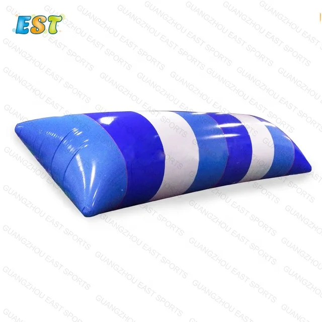 

Lake sport Game Inflatable Floating Jumping Bag Large Inflatable Water Catapult Blob for sale, Blue, white, yellow, green,red, or at your request