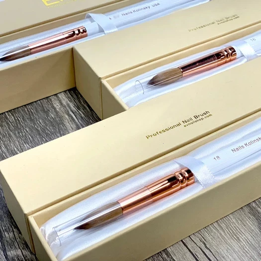 

Yihuale Kolinsky sable acrylic nail art brush white wood pen nail brush for nail art manicure tool