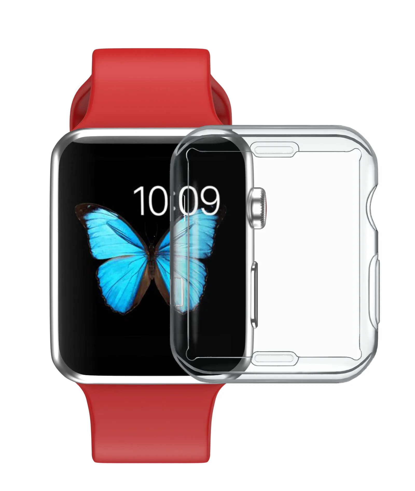 

Full Cover Case For Iwatch ,42Mm 44Mm Clear Tpu Case For Apple Watch 1 2 3 4,For Apple Watch Case