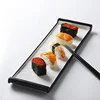 Japanese Porcelain Rectangle Serving Platter, Ceramic Rectangular Sushi Plate