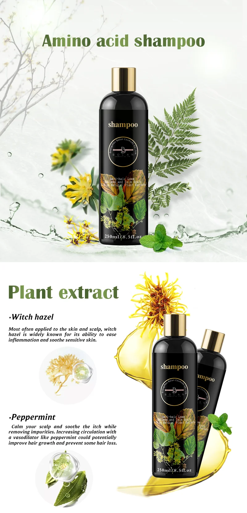 Hot Sale High Quality Natural Plant Extract Damage Hair Care Anti Hair Loss Shampoo Buy Damage