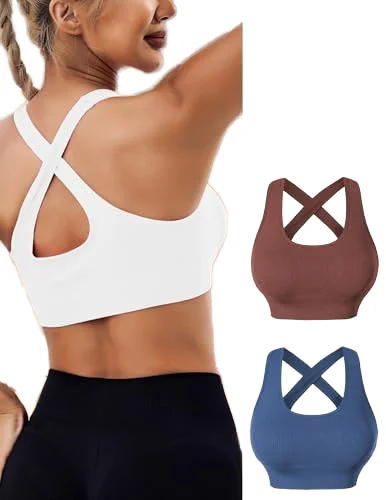 中等支撑瑜伽适用Breathable Sports Bra
