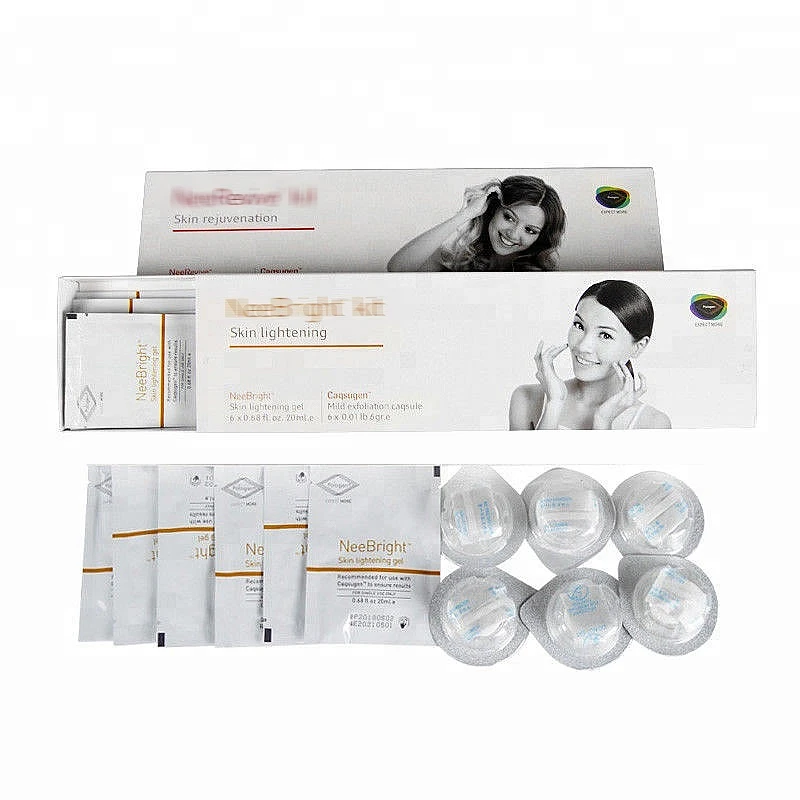 

2021 Super Skin Rejuvenation Exfoliation Capsugen NeeBright and NeeRevive Kit Gel for Oxygen Infusion Facial Skin Care Machine
