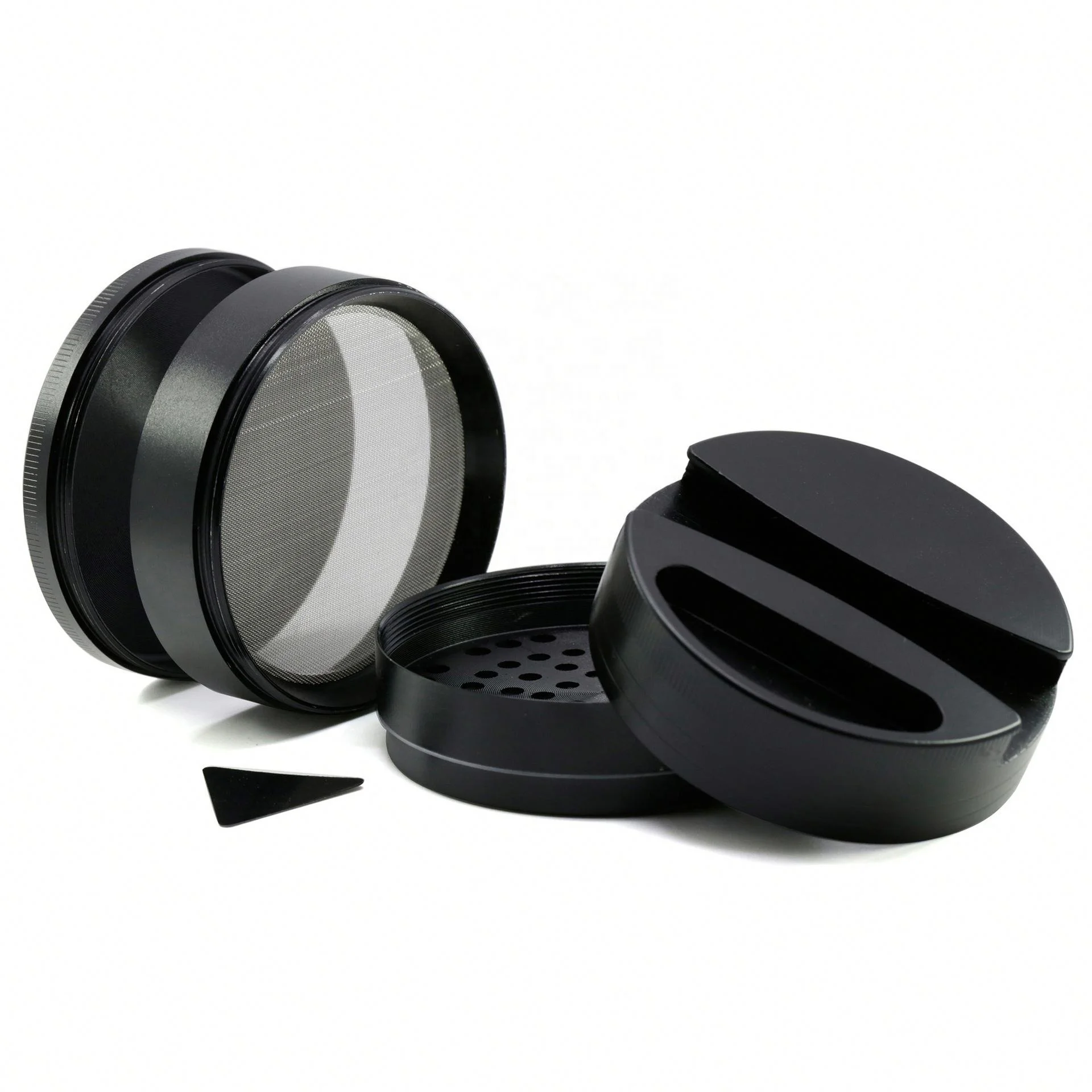 

New Diameter 75mm Herb Grinder Concave Cover 4-layer Zinc Alloy Tobacco Grinder Cigarette Grinder jhcentury, Picture