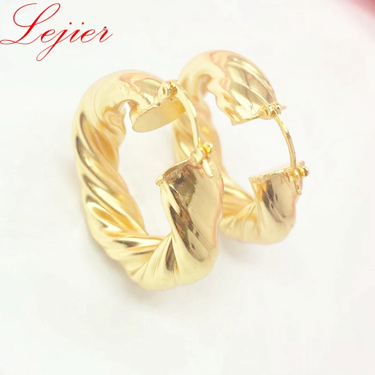 

LEJIER Ms super beautiful thick band round big earrings factory wholesale