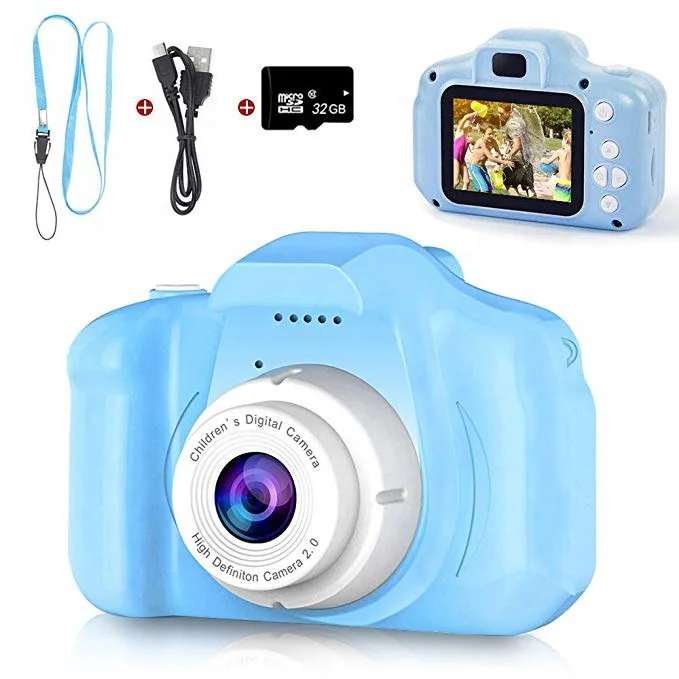 

2.0 inch Cute Children Camera HD 720P Camera For Kids Gift Selfie Kids Toys Camera, Pink/blue/green