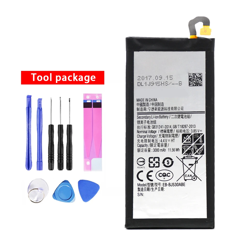 100 Genuine New Replacement Battery 3000mah Eb Bj530abe For Samsung Galaxy J5 Pro 17 J530 J5 Pro Sm J530k Sm J530f Sm J530y Buy High Quality Replacement Battery For Samsung Galaxy J5 Backup Replacement Battery For