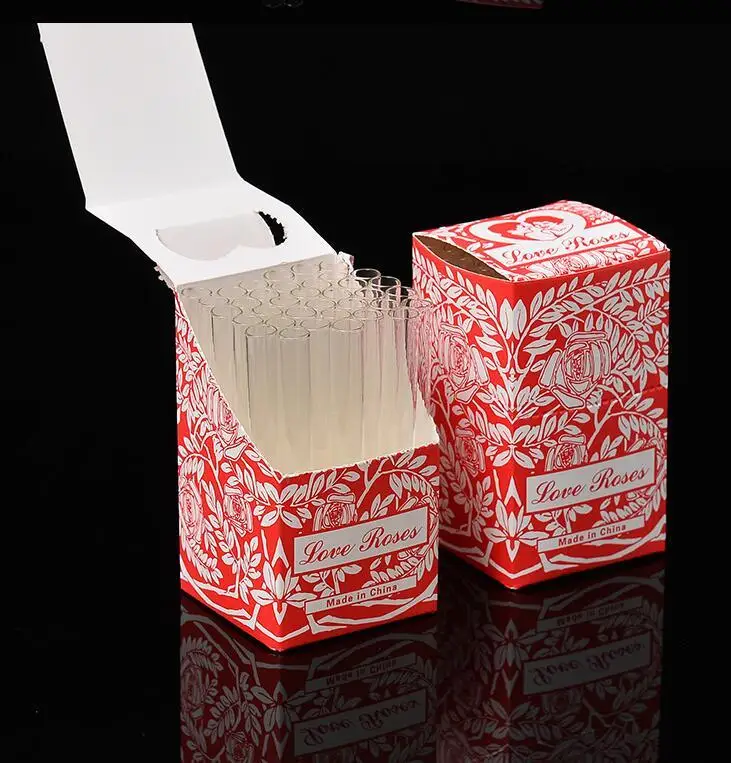 

2021 Glass Love Rose Glass Pipe 36pcs in one box glass smoke pipe