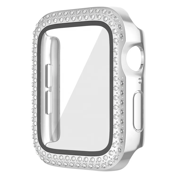 

Fashion Custom Anti-scratch Diamond Plastic Cover Watch Protection Case for Apple watch Series 6