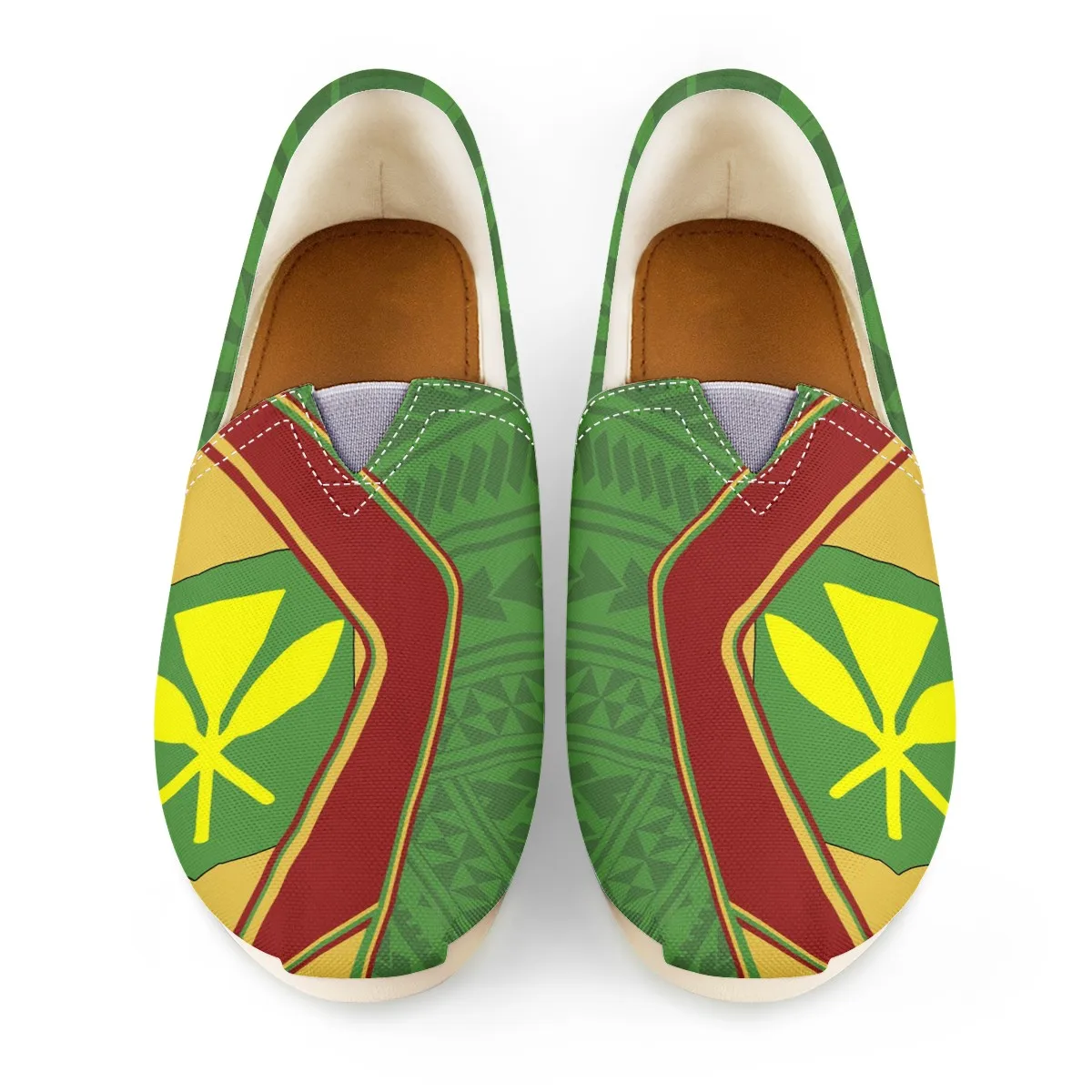 

Custom Latest Flat Shoes For Ladies 2022 Summer Hawaiian Maori Flag Women Designer Shoes Print On Demand Women's Casual Loafers