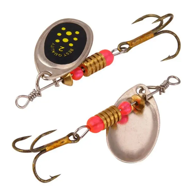 

Metal Sequin 6cm 2.2g Fishing Bait Spinner Spoon Lure Rotating Metal Sequin Lure Hooks Wobbler Crankbait Tackle, See details