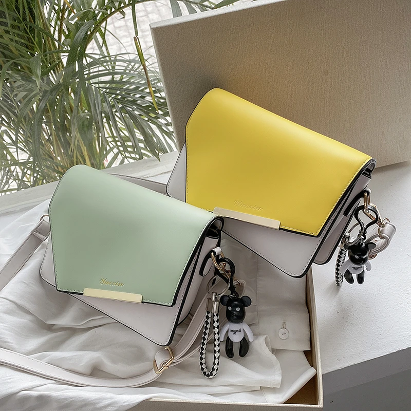 

New color matching ladies shoulder bag fashion portable messenger bag