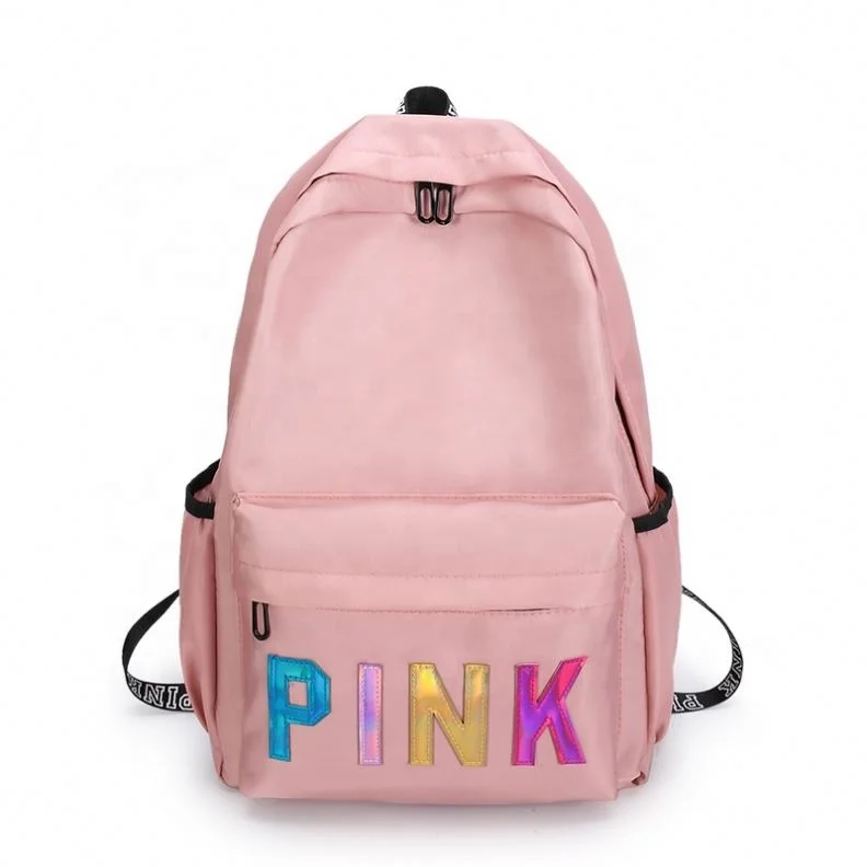 

Teenager Fashion Laser Women College Waterproof Travel Backpack For Adults Kids Hot Pink School Bag, Navy, black, orange, rose red, pink, grey