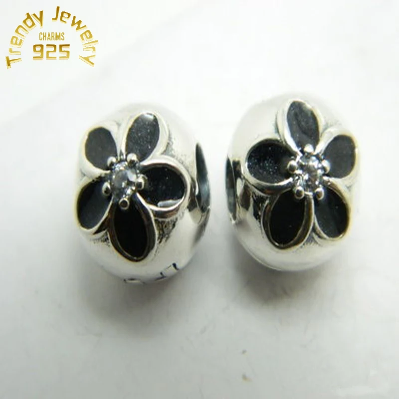 

Wholesale Original LOGO 1:1 DIY safety clip S925 sterling silver charms beads for Pandora High Quality Jewelry Free ship QS0744