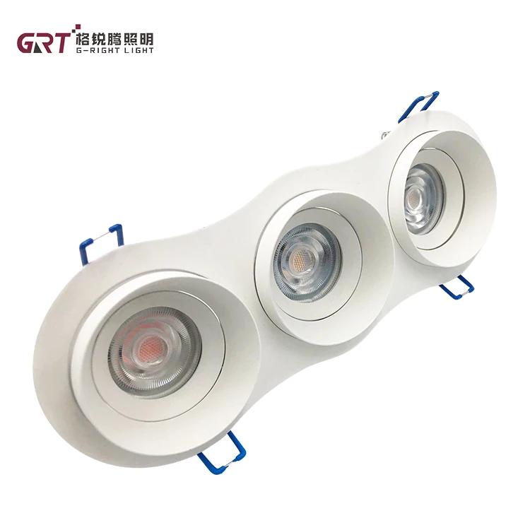 Customizable wattage dimmable surface mounted cob 80mm hole size recessed gu10 led downlight