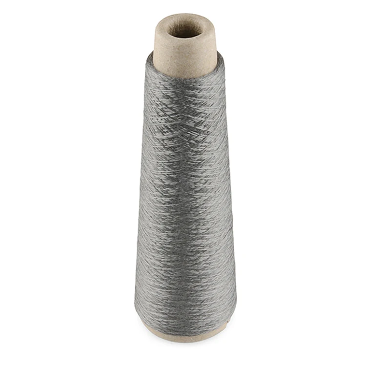 

conductive core sewing thread electrical resistance wire stainless steel spun yarn