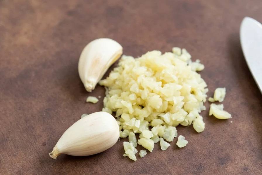 Comparison of fresh garlic cloves, minced garlic, and garlic powder equivalents