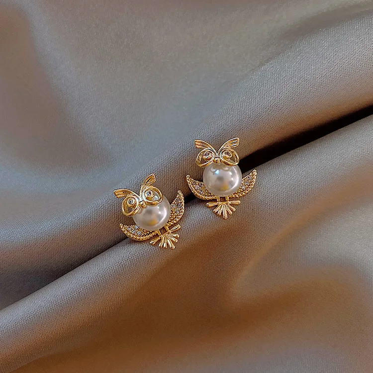 

new statement vivid crystal bird earrings