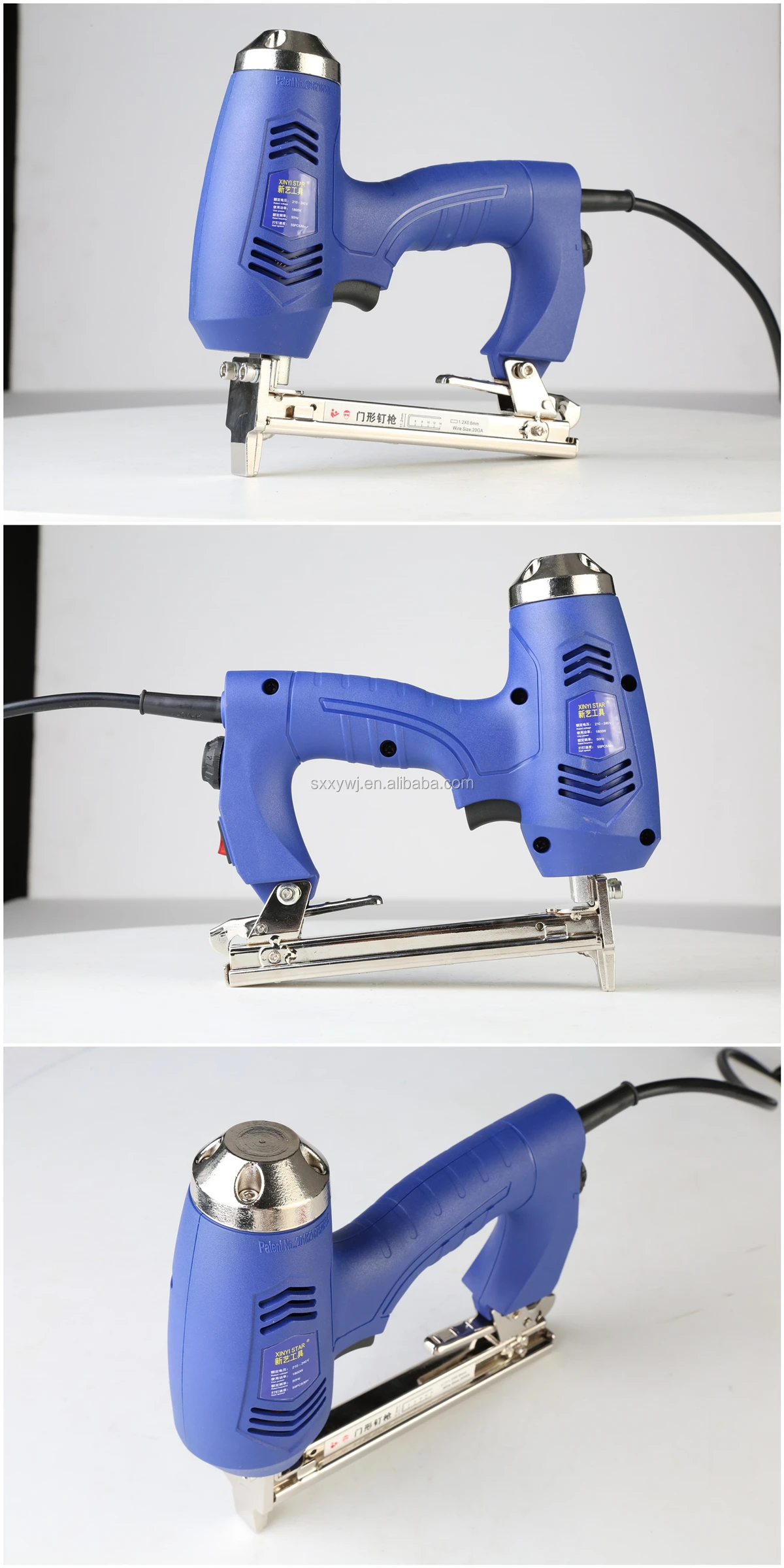 Xinyi 1013j Ac Electric Stapler Gun Machine Manual Staple Gun Tacker ...