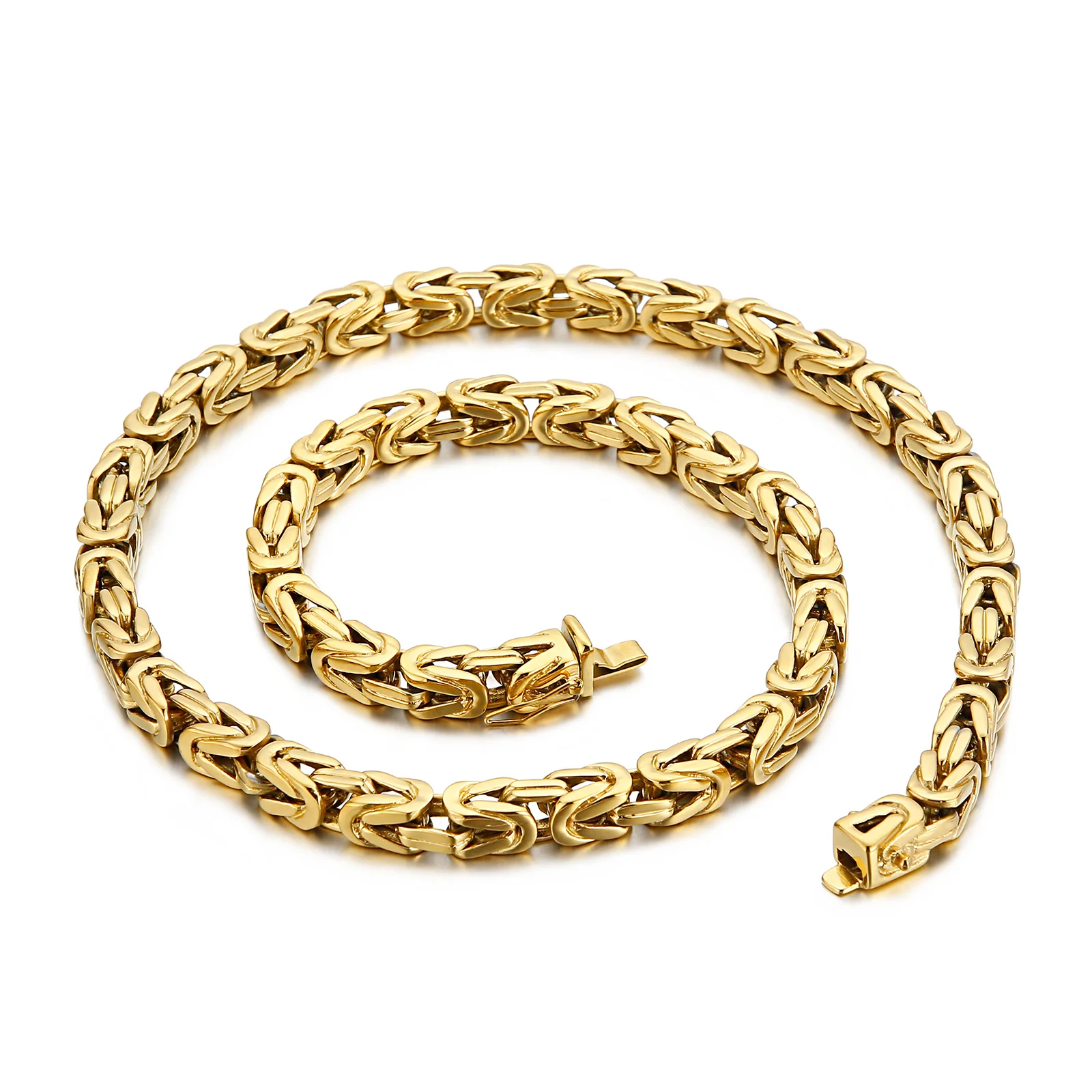

KALEN silver and gold box chain designs necklaces for men