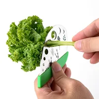 

Home Kitchen Stainless Steel Vegetable Peeling Leaf Remover Cutter Herb Slicer Stripper with 9 Holes