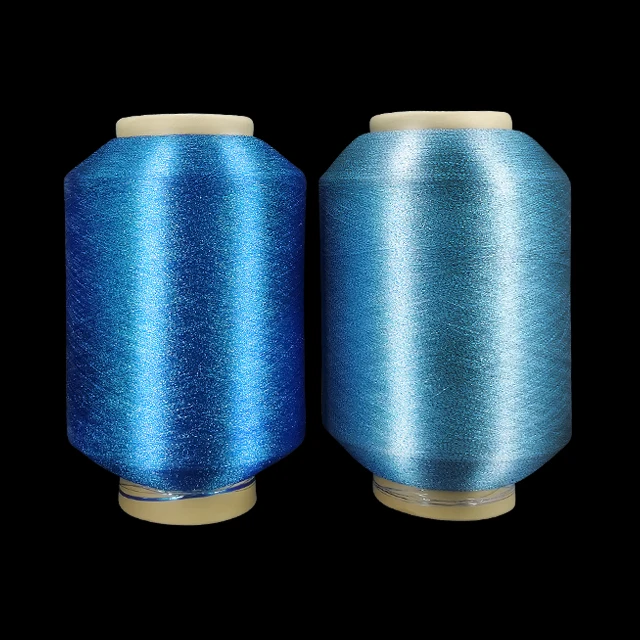 
MX-Type Metallic Yarn Different colors high quality polyester Metallic Yarn for ribbon hilos metalicos 