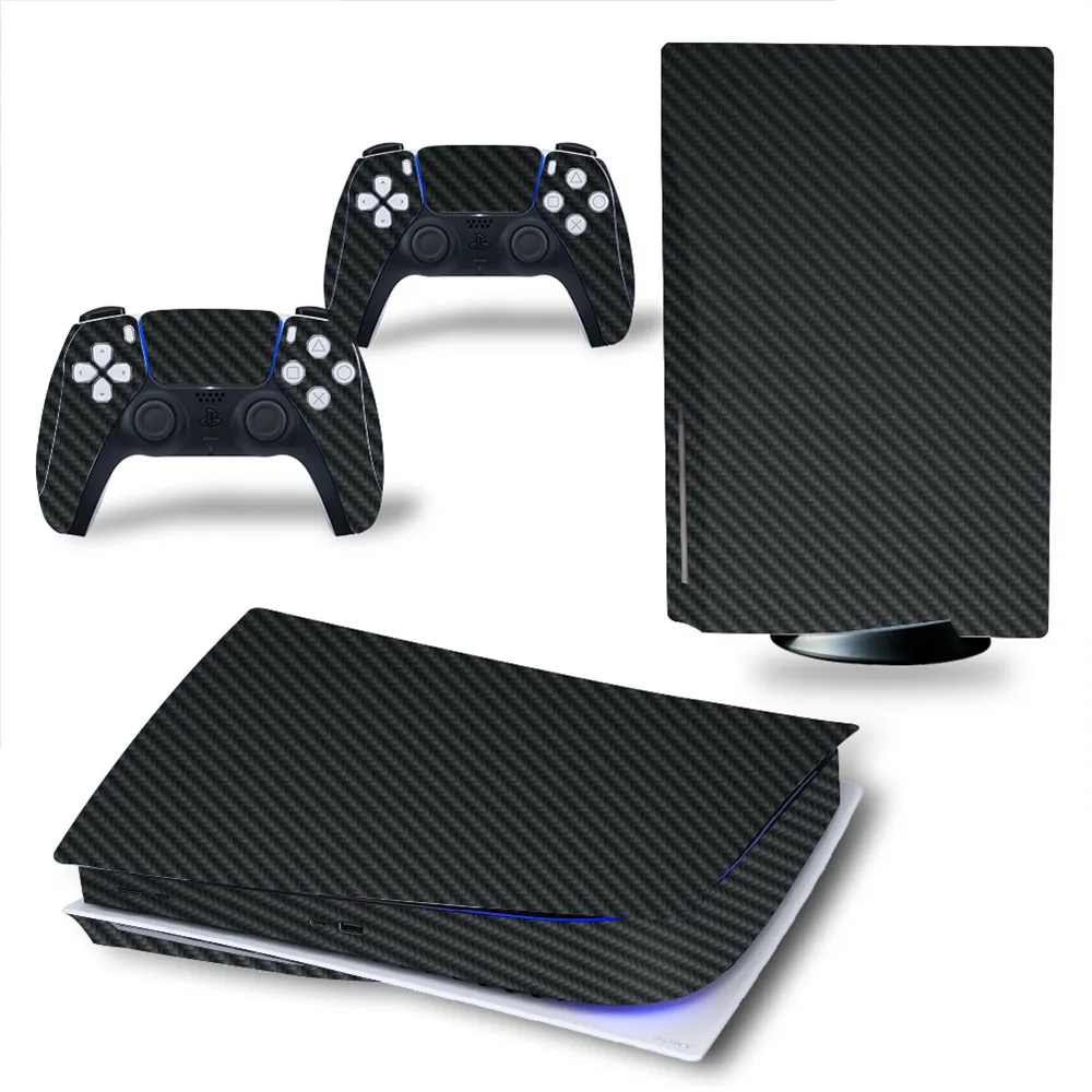 

Customized carbon fiber Style Skins Stickers For PlayStation 5 PS5 Controller Console, Black, white, brown, pink, blue, gray