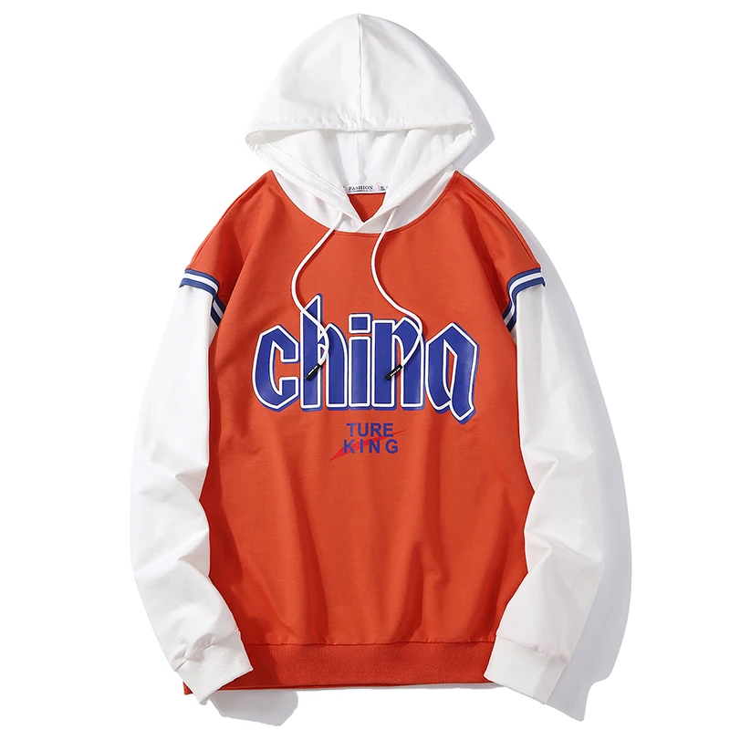 

Winter Men Casual Pullover Hooded Sweatshirts Male Hip Hop Streetwear Printed Fleece Hoodies