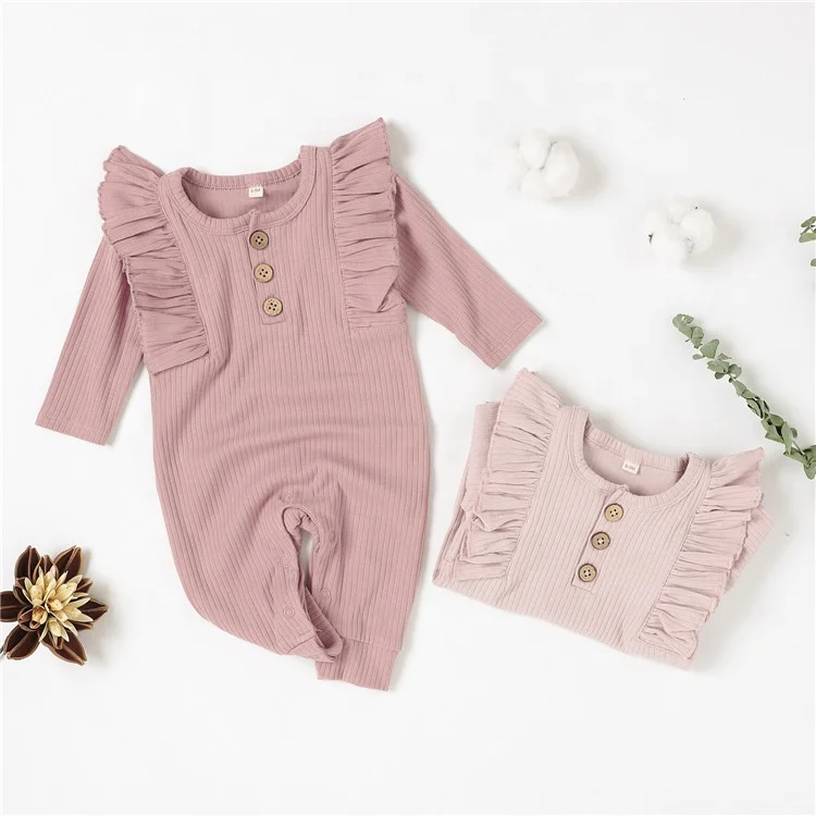 

Baby Girls Underwear Ruffled Rompers Cotton Pajamas